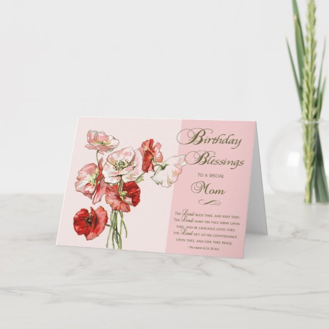 Birthday Blessings to a Special Mum Card (Front)