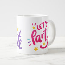 "Birthday Bliss", "Party Time" Celebration Mug