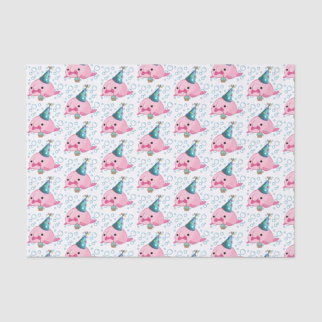 Birthday Blobfish Tissue Paper (Front)