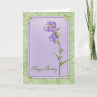 Birthday Bluebells in Frame