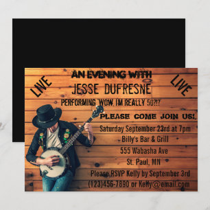 Birthday Blues Invitation