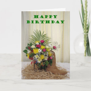 Birthday Boot Card