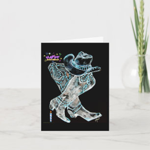 Birthday Boots Thank You Card
