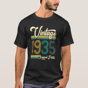 Birthday Born In 1935 Original Parts Vintage T-Shirt