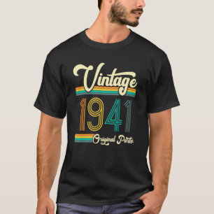 Birthday Born In 1941 Original Parts Vintage T-Shirt