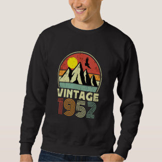 Birthday Born In 1952 Vintage Sweatshirt