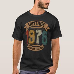 Birthday Born In 1978  Vintage T-Shirt