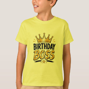 Birthday Boss Graphic Tee for Teens  Fun Crown tee