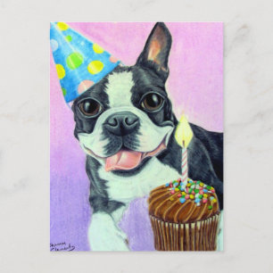 Birthday Boston Postcard