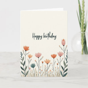 Birthday Botanical Card
