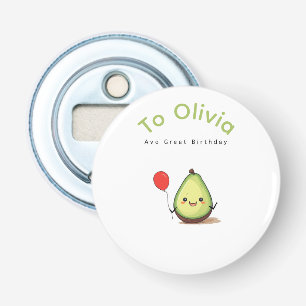 Birthday Bottle ope, avocado birthday cute Opener