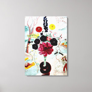 Birthday Bouquet, fine art painting Canvas Print