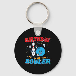 Birthday Bowler - Boys Birthday Funny Kids Bowling Key Ring