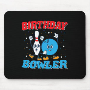 Birthday Bowler - Boys Birthday Funny Kids Bowling Mouse Mat
