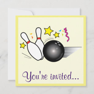 Birthday Bowling Party Invitation