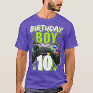 Birthday Boy 10 Video Game Controller  10th Birthd T-Shirt