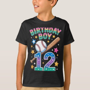 Birthday Boy 12th Birthday Baseball Tank Top