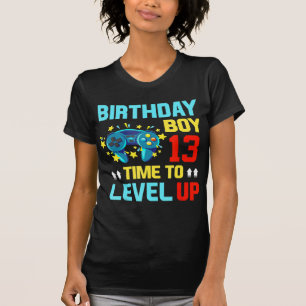 Birthday Boy 13 13 Year Old Video Games Gift Kids T-Shirt