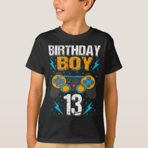 Birthday Boy 13 Video Game Controller Gamer 13th B T-Shirt
