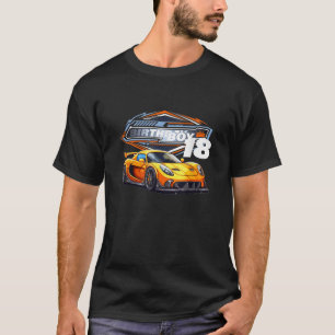 Birthday Boy 18 years Race Car 18th Bday Racing Ca T-Shirt