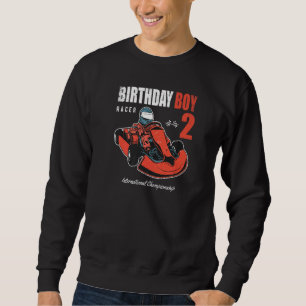 Birthday Boy 2 Years Old 2nd Birthday Go Karting R Sweatshirt