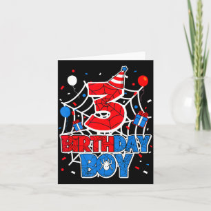 Birthday Boy 3 Year Old Sders 3rd Birthday Kids Card