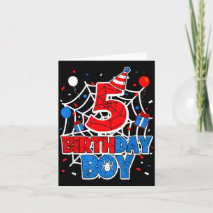 Birthday Boy 5 Year Old Sders 5th Birthday Kids Card