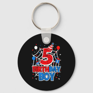 Birthday Boy 5 Year Old Sders 5th Birthday Kids Key Ring