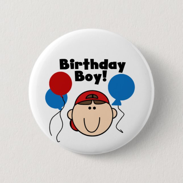 Birthday Boy 6 Cm Round Badge (Front)