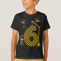Birthday Boy 6 Construction Vehicle Excavator 6th
