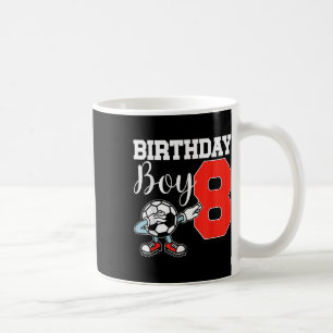 Birthday Boy 8 Soccer Dab Funny Eight Soccer Dabbi Coffee Mug