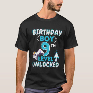 Birthday Boy 9Th Level Unlocked - Video Game Costu T-Shirt