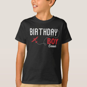 Birthday Boy Airplane Flight Crew sibling T-Shirt