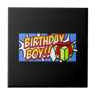 Birthday Boy Banner Tile