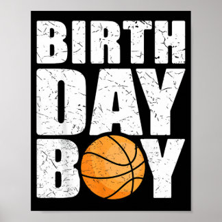 Birthday Boy Basball Theme Party Future Basball Poster