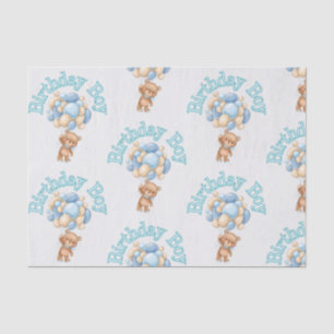 Birthday Boy Bear Tissue Paper