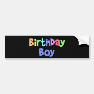 Birthday Boy Bumper Sticker