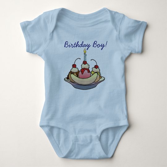 BIRTHDAY BOY by SHARON SHARPE Baby Bodysuit