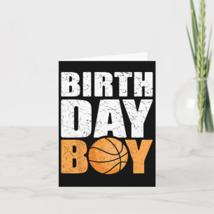 Birthday Boy Bysketbyll Theme Party Future Bysketb Card