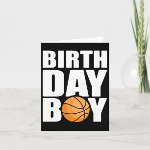Birthday Boy Bysketbyll Theme Party Future Bysketb Card