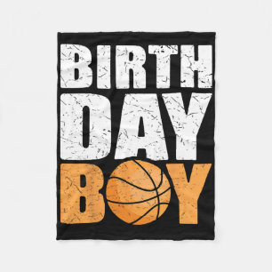 Birthday Boy Bysketbyll Theme Party Future Bysketb Fleece Blanket
