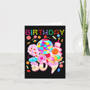 Birthday Boy Candy Land Candy Crew Sweet Birthday  Card