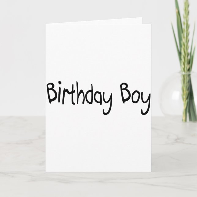 Birthday Boy Card (Front)