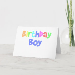 Birthday Boy Card