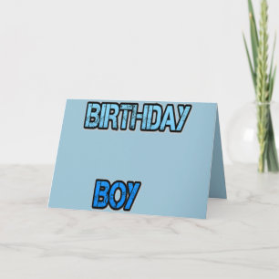 Birthday Boy Card