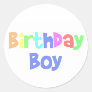 Birthday Boy Classic Round Sticker