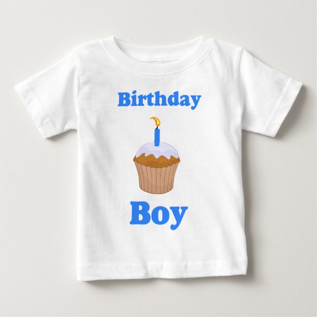 Birthday Boy Cupcake Shirt (Front)