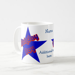 Birthday Boy Cute Cute Personalised Coffee Mug