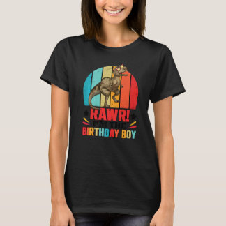 Birthday Boy Dinosaur Boys Matching Family T-Shirt