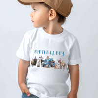 Birthday Boy Farm Animals Tractor